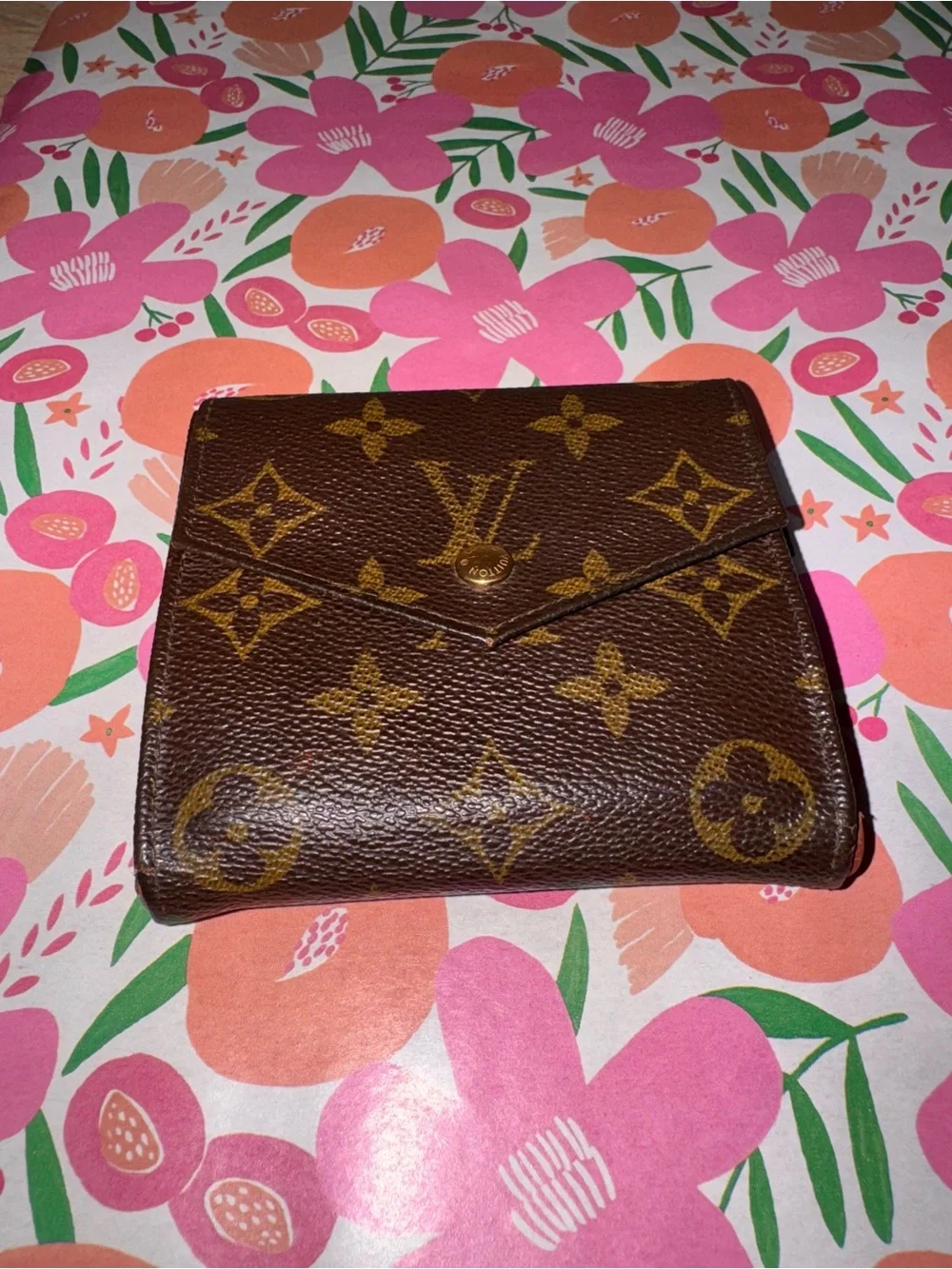 Louis Vuitton Monogram Compact Envelope Wallet in Brown